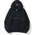 Buy Black Essentials Hoodie Men Women