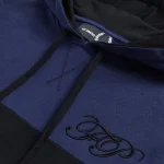 Raf Simons Embroidered Initial Black Hoodie,.